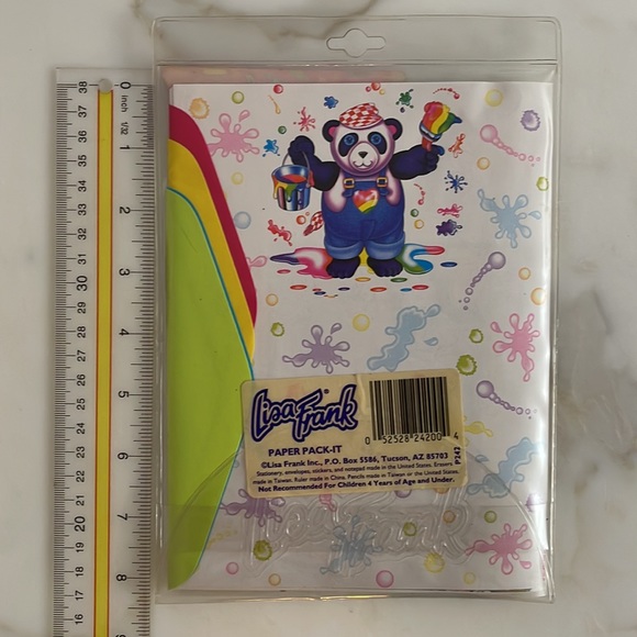 Vintage Lisa Frank Paper Pack-It stationary set of Panda bear painter - Picture 2 of 4
